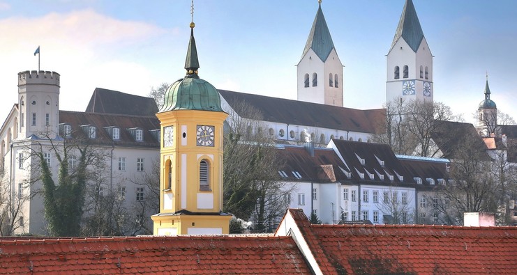 Domberg und Heilig Geist Kirchturm in Freising