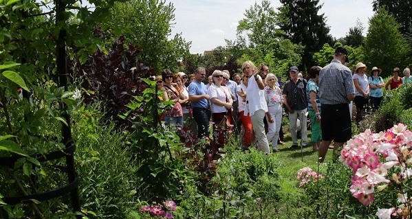 Gartenführung mit Ulrike Leyhe im Staudengarten der Weihenstephaner Gärten in Freising